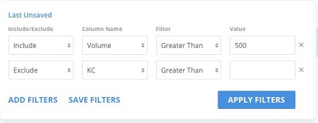 Filter in Long Tail Pro