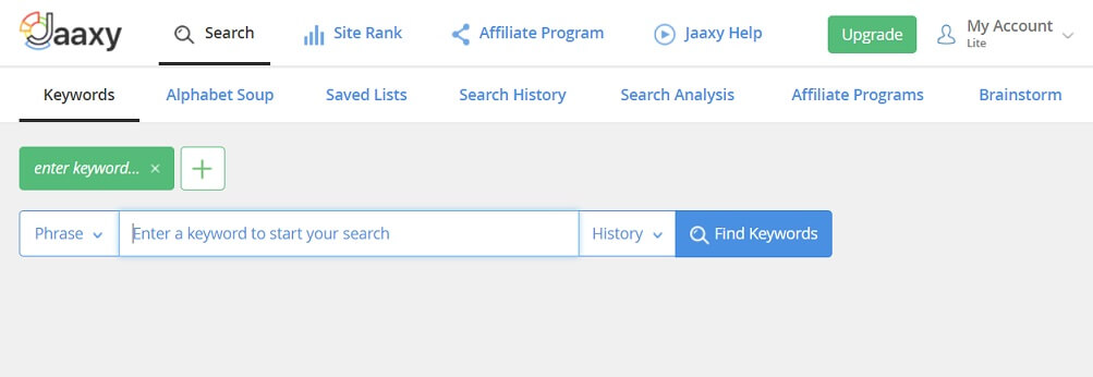 The features offered inside Jaaxy